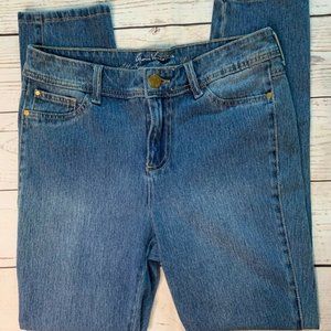Gloria Vanderbilt Womens Blue Straight Jeans Sz 8